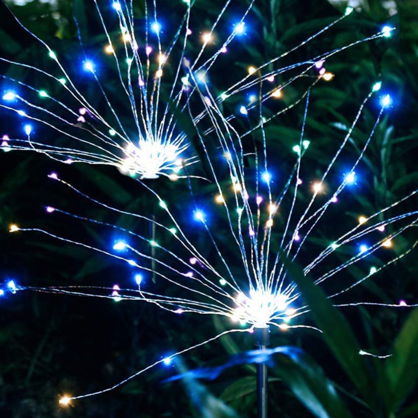 2-Piece Solar-Powered Firework Garden Lights (done)