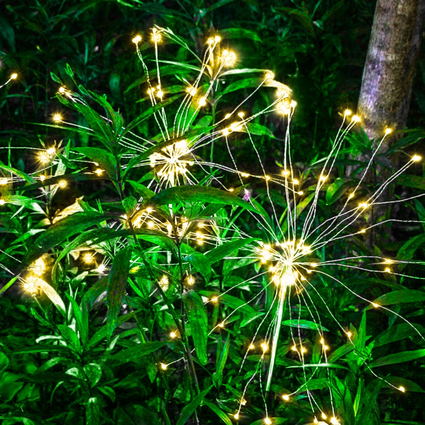 2-Piece Solar-Powered Firework Garden Lights (done)