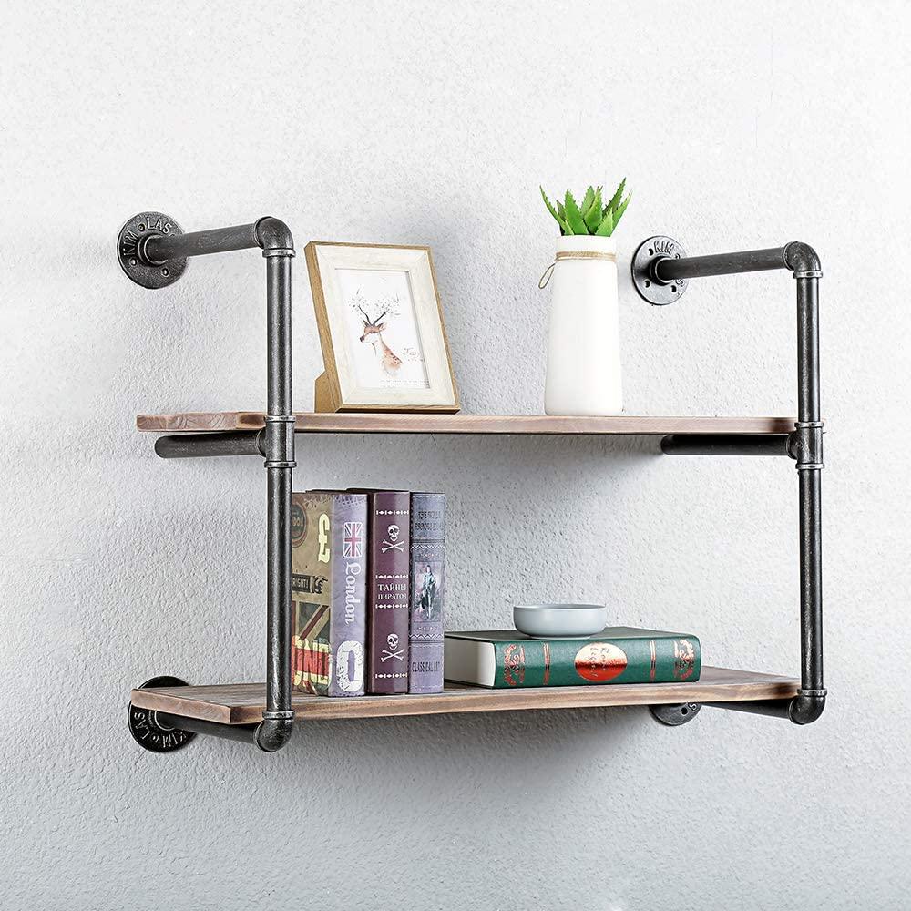 2-Tier Industrial Style Floating Shelf (done)