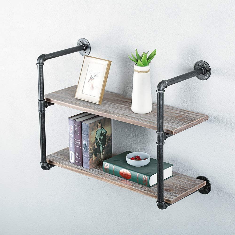 2-Tier Industrial Style Floating Shelf (done)