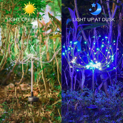 2-Piece Solar-Powered Firework Garden Lights (done)